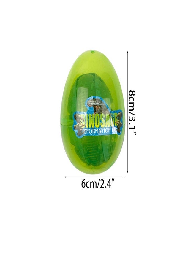 JoFAN 4 Pack Jumbo Dinosaur Deformation Eggs Prefilled Plastic Easter Eggs with Toys Inside for Kids Boys Girls Toddlers Easter Basket Stuffers Gifts Party Favors - Image 5